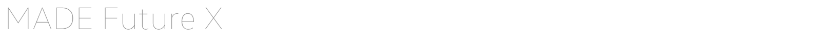 MADE Future X font preview